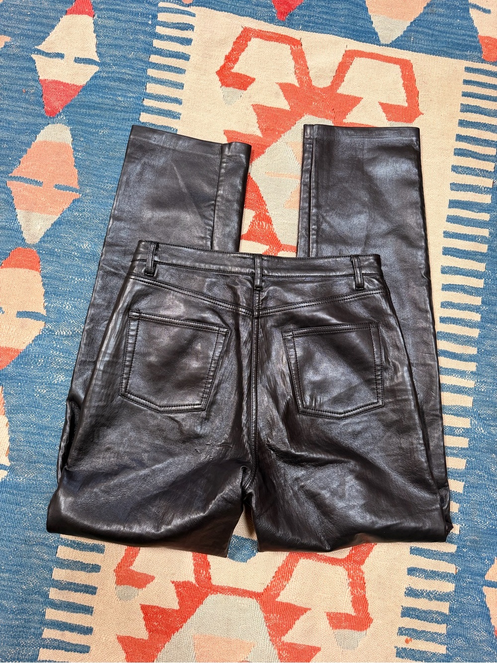 Artizia Wilfred The Melina Vegan Leather Pants in Black Sz 6 - Picture 9 of 11